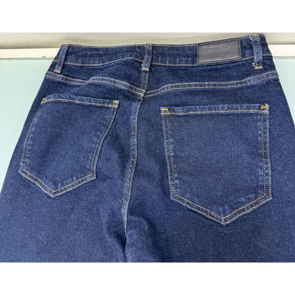 Rails The Getty High Rise Wide Leg Jeans Women's 27 Midnight Blues Cuffed - Picture 9 of 11